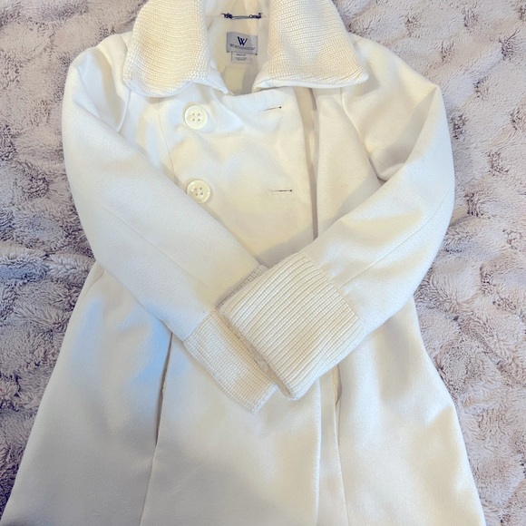 Worthington coat double breasted white/ light cream color. - Picture 5 of 6